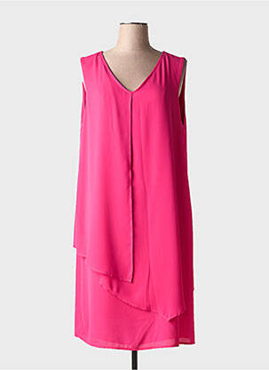 Rochie midi fără mâneci fără mâneci roz BARILOCHE femeie