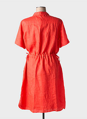 Rochie midi mâneci scurte mâneci scurte portocalie BARBARA LEBEK femeie