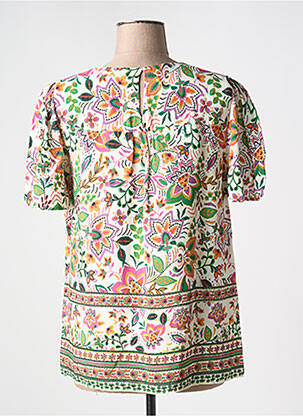 Tricou croială dreaptă mâneci scurte alb JULIE GUERLANDE femeie
