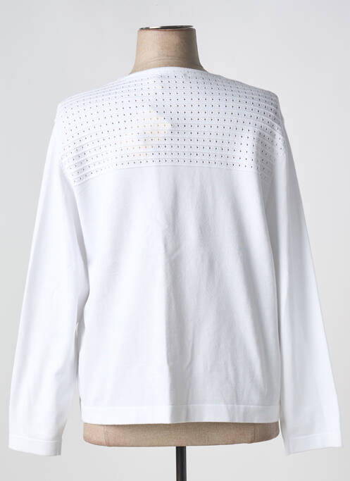 Vestă cu mâneci lungi alb MICHA femeie