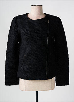 Jachete casual guler rotund negru CHARLISE femeie