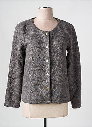 Jachete casual guler rotund gri CHARLIOR femeie