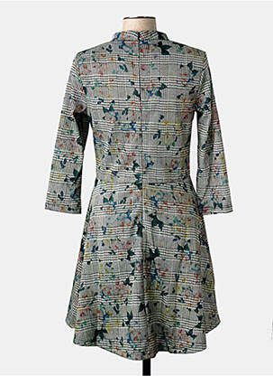 Rochie midi mâneci 3/4 mâneci 3/4 negru LA FIANCEE DU MEKONG femeie