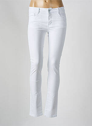 Pantalon slim elasticitate mărime normală alb KY CREATION femeie