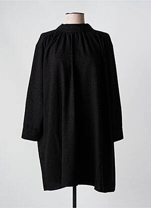 Rochie scurtă croială fluidă mâneci lungi negru SEE U SOON femeie