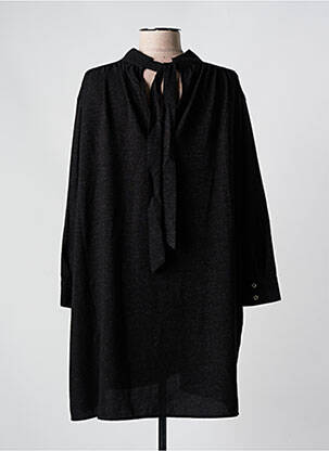 Rochie scurtă croială fluidă mâneci lungi negru SEE U SOON femeie