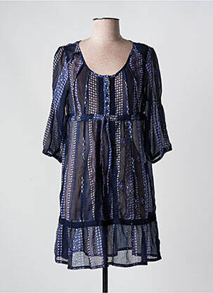 Rochie midi croială fluidă mâneci 3/4 albastru STREET ONE femeie
