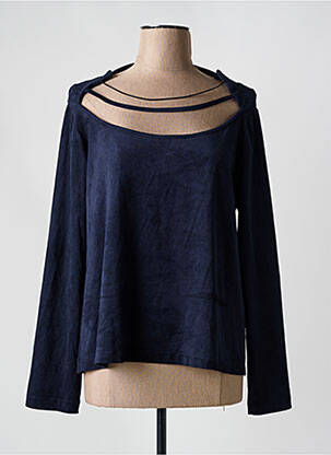 Top albastru AKELA KEY femeie