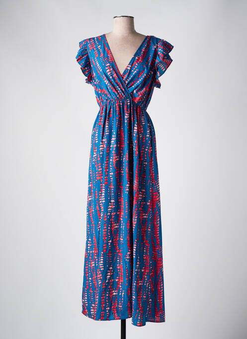 Rochie lungă albastru BY ONE femeie