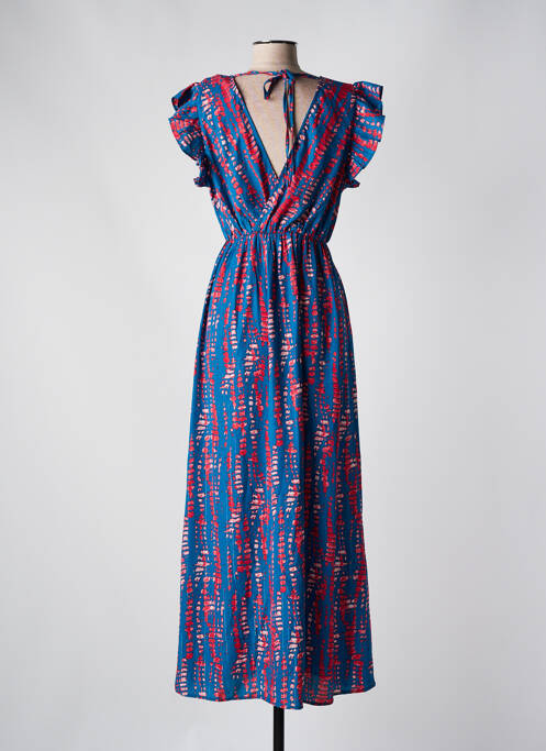 Rochie lungă albastru BY ONE femeie