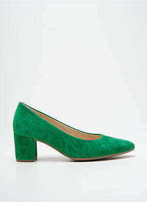 Pantofi cu toc nubuc toc de 4 la 6 cm verde GABOR femeie