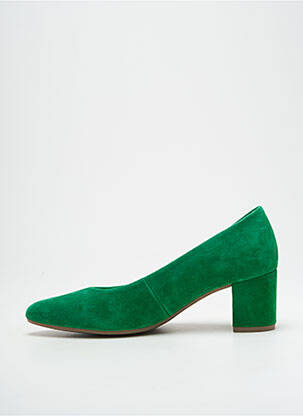 Pantofi cu toc nubuc toc de 4 la 6 cm verde GABOR femeie