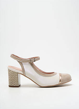 Pantofi cu toc bej DORKING femeie