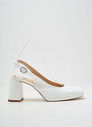 Pantofi cu toc alb DORKING femeie