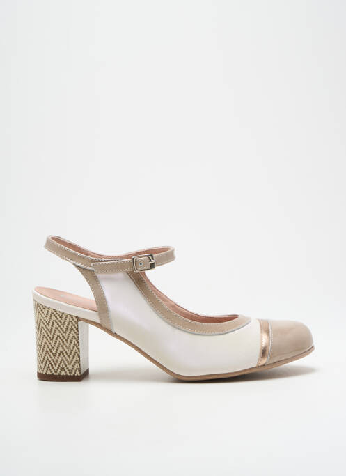 Pantofi cu toc bej DORKING femeie