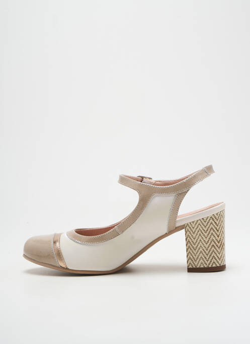 Pantofi cu toc bej DORKING femeie