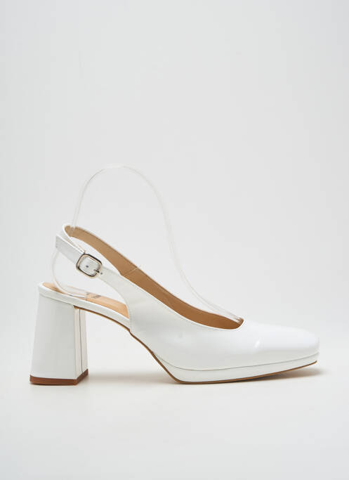 Pantofi cu toc alb DORKING femeie