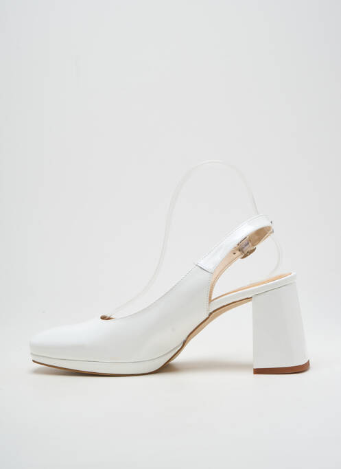 Pantofi cu toc alb DORKING femeie