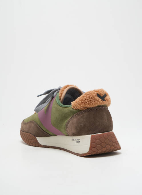 Adidași nubuc toc de 4 la 6 cm verde KEH.NOO femme