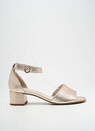 Sandale/pantofi decupați țesătură satinată toc de 4 la 6 cm auriu GABOR femme