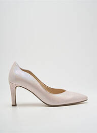 Pantofi cu toc țesătură satinată toc de 7 la 9 cm roz GABOR femme
