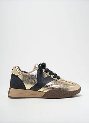 Adidași material neted toc de 4 la 6 cm auriu KEH.NOO femeie