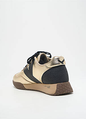 Adidași material neted toc de 4 la 6 cm auriu KEH.NOO femeie