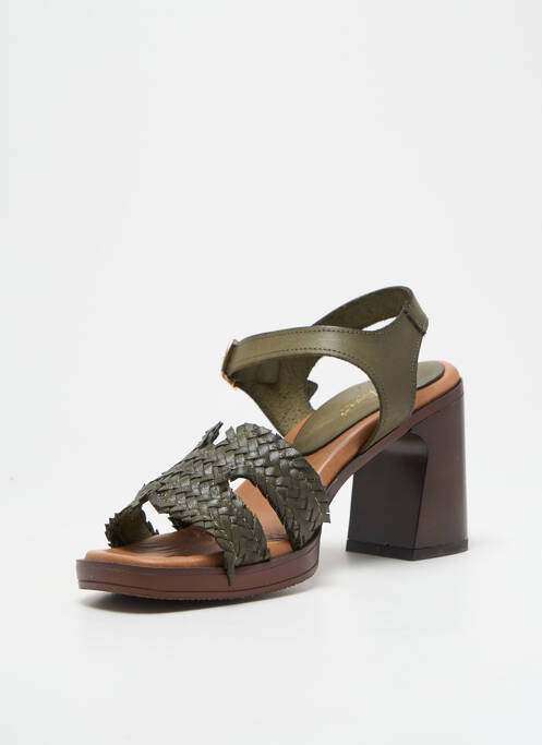Sandale/Pantofi decupați verde COCO ET ABRICOT femeie