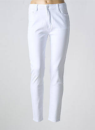 Blugi cu croială slim alb ESTEE BROWN femeie