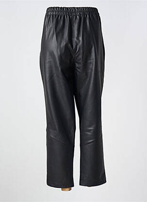 Pantalon 7/8 talie elastică mărime normală negru VETISTYLE femeie