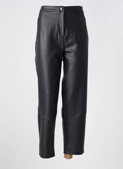 Pantalon 7/8 talie elastică mărime normală negru VETISTYLE femme