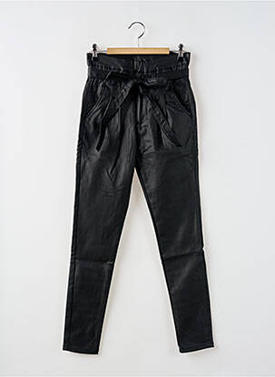 Pantalon slim talie elastică mărime normală negru R.DISPLAY femeie