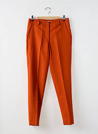 Pantalon slim țesătură poplin mărime normală portocaliu ADILYNN femme