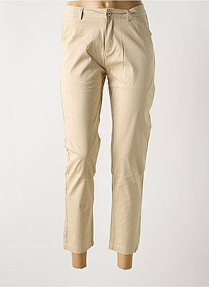 Pantalon 7/8 elasticitate mărime normală bej ONADO femeie