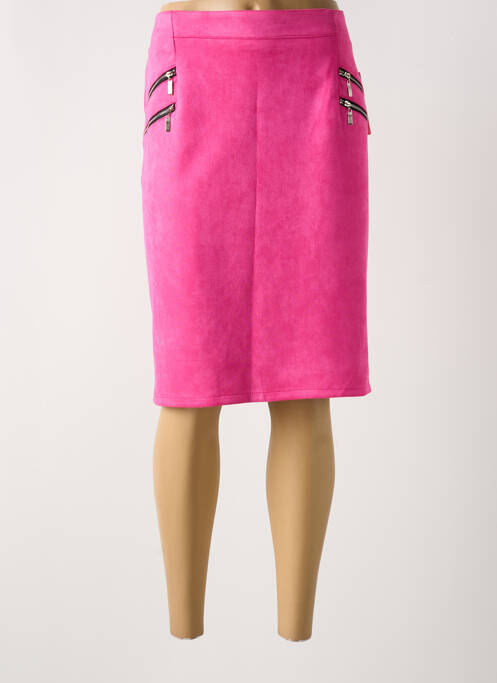 Fustă midi roz VETISTYLE femeie