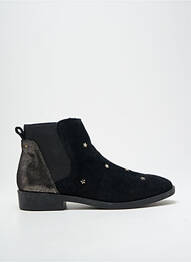 Botine/ghete țesătură satinată toc plat până la 3 cm negru ARMISTICE femeie