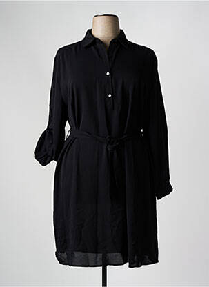 Rochie midi mâneci lungi mâneci lungi negru CHRISTY femeie