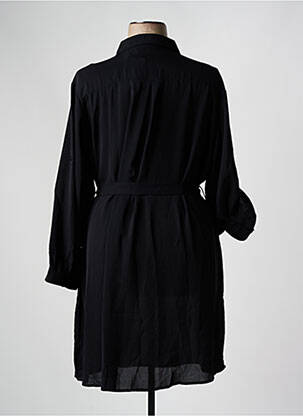 Rochie midi mâneci lungi mâneci lungi negru CHRISTY femeie