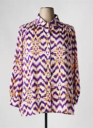 Cămașă imprimeu fantezie mâneci lungi violet VETISTYLE femme