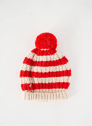 Căciulă tricot gros roșu BOBO CHOSES băiat