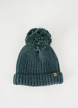 Căciulă tricot gros verde BUHO copil