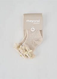 Șosete efect material satinat auriu MAYORAL fille