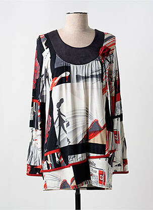 Tunică mâneci lungi negru HALOGENE femeie