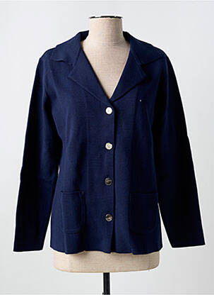 Jachete casual buzunare albastru THEL ELEGANCE femeie