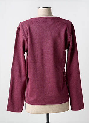 Pulover guler rotund mâneci lungi violet QUATRE VINGT JOURS femeie