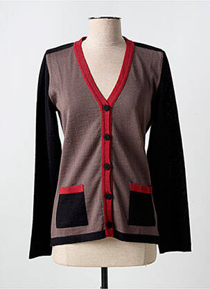 Vestă cu mâneci lungi negru CLAUDE DE SAIVRE femeie