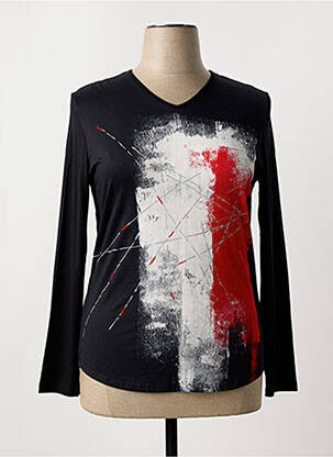 Tricou mâneci lungi mâneci lungi negru DESAIVRE femeie