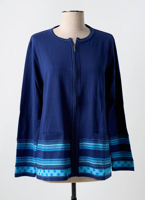 Vestă cu mâneci lungi albastru THEL ELEGANCE femeie