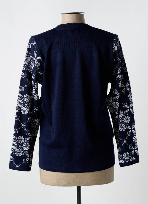 Vestă cu mâneci lungi albastru ANGELLA femeie