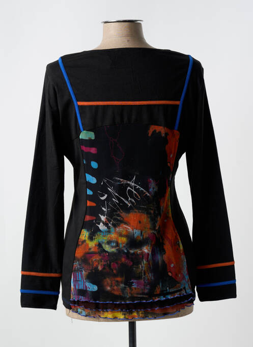 Tricou negru QUATRE VINGT JOURS femeie